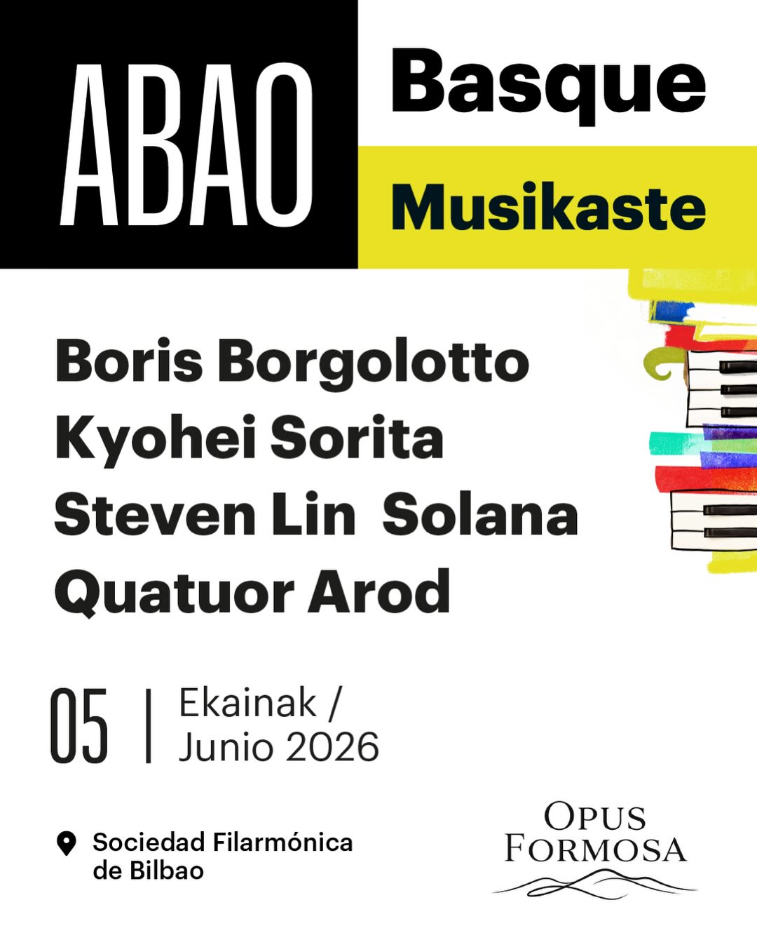 ABAO Basque Musikaste Bilbao poster