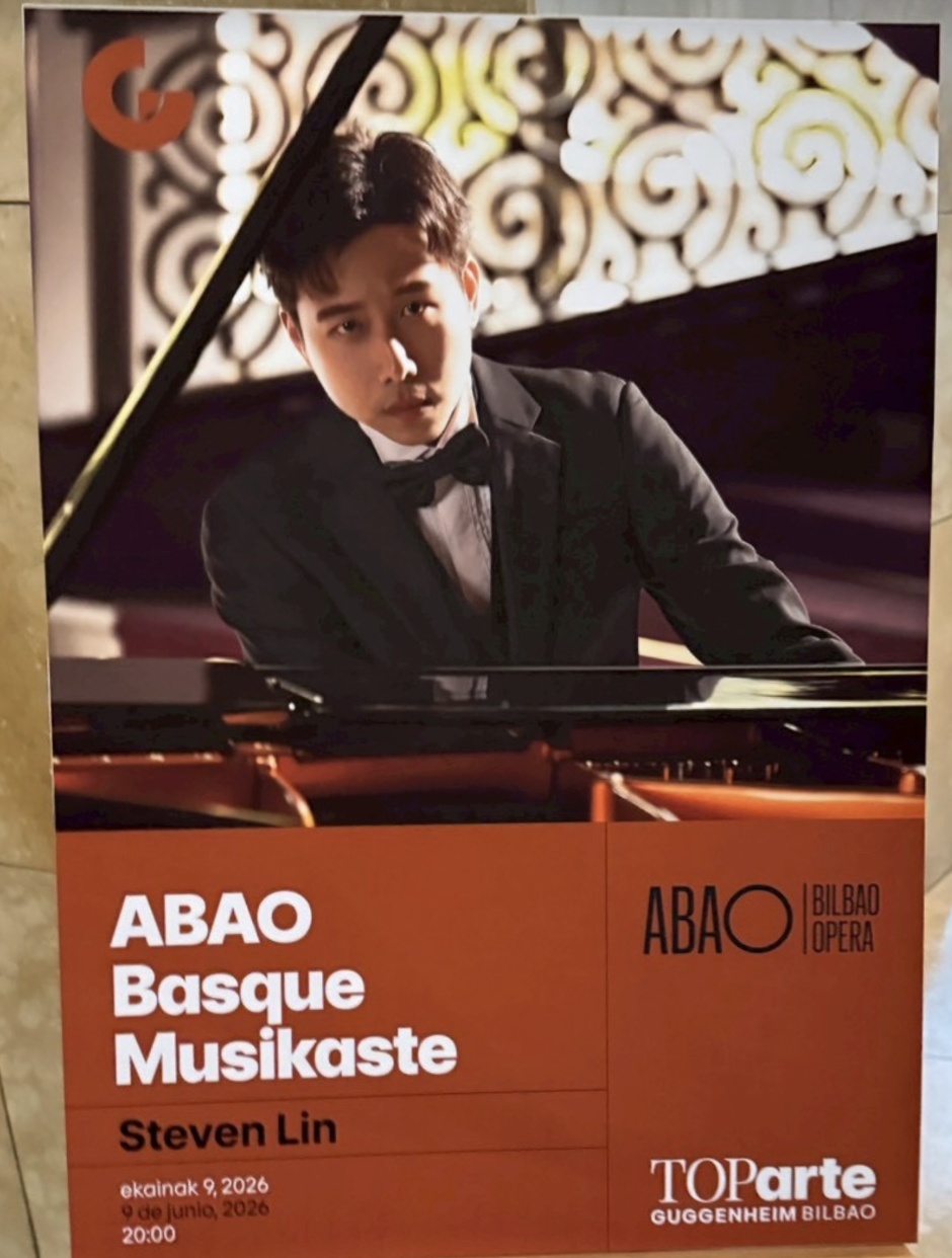 ABAO Basque Musikaste Guggenheim Bilbao Steven Lin piano recital poster