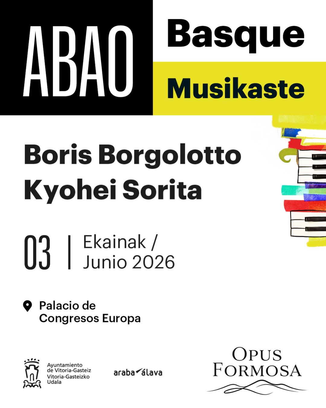 ABAO Basque Musikaste Vitoria poster