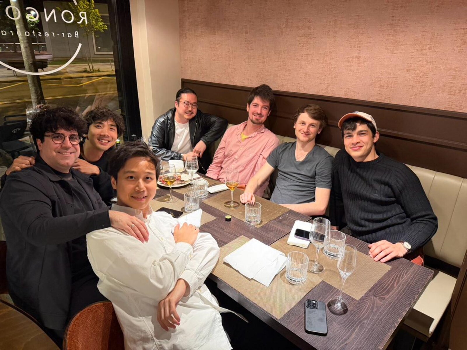 Musicians gathering after the concert in Bilbao